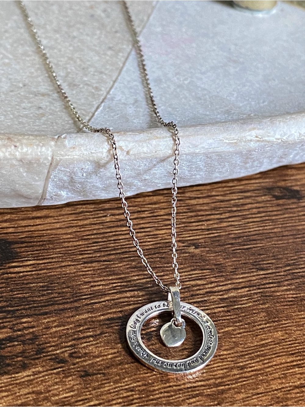 925 Italy jewelry Friendship circle pendant and Necklace